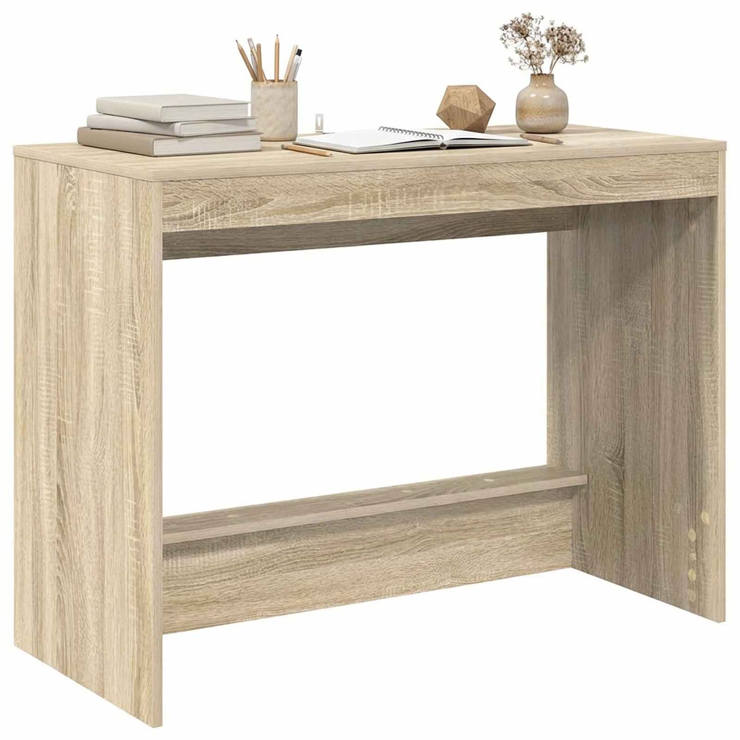 Bett-Schreibtisch Sonoma-Eiche 100 x 45 x 75 cm Holzwerkstoff