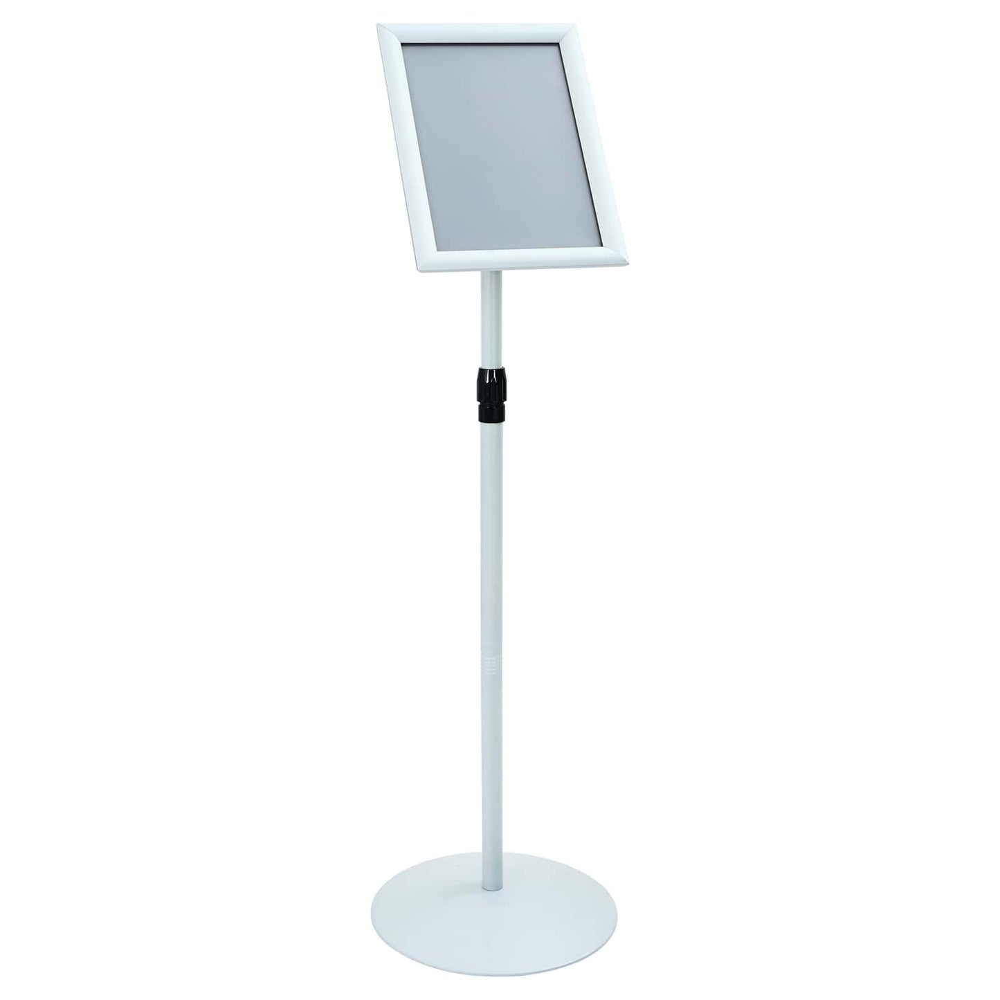 Podest-Posterständer Silber 33 x 33 x 123 cm PVC und Stahl