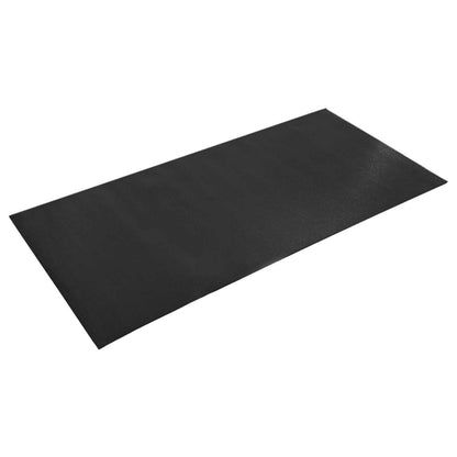 Sport Schutzmatte Schwarz 180 x 75 x 0,6 cm Hochdichtes PVC