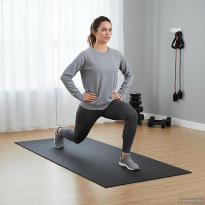 Sport Schutzmatte Schwarz 200 x 90 x 0,6 cm Hochdichtes PVC