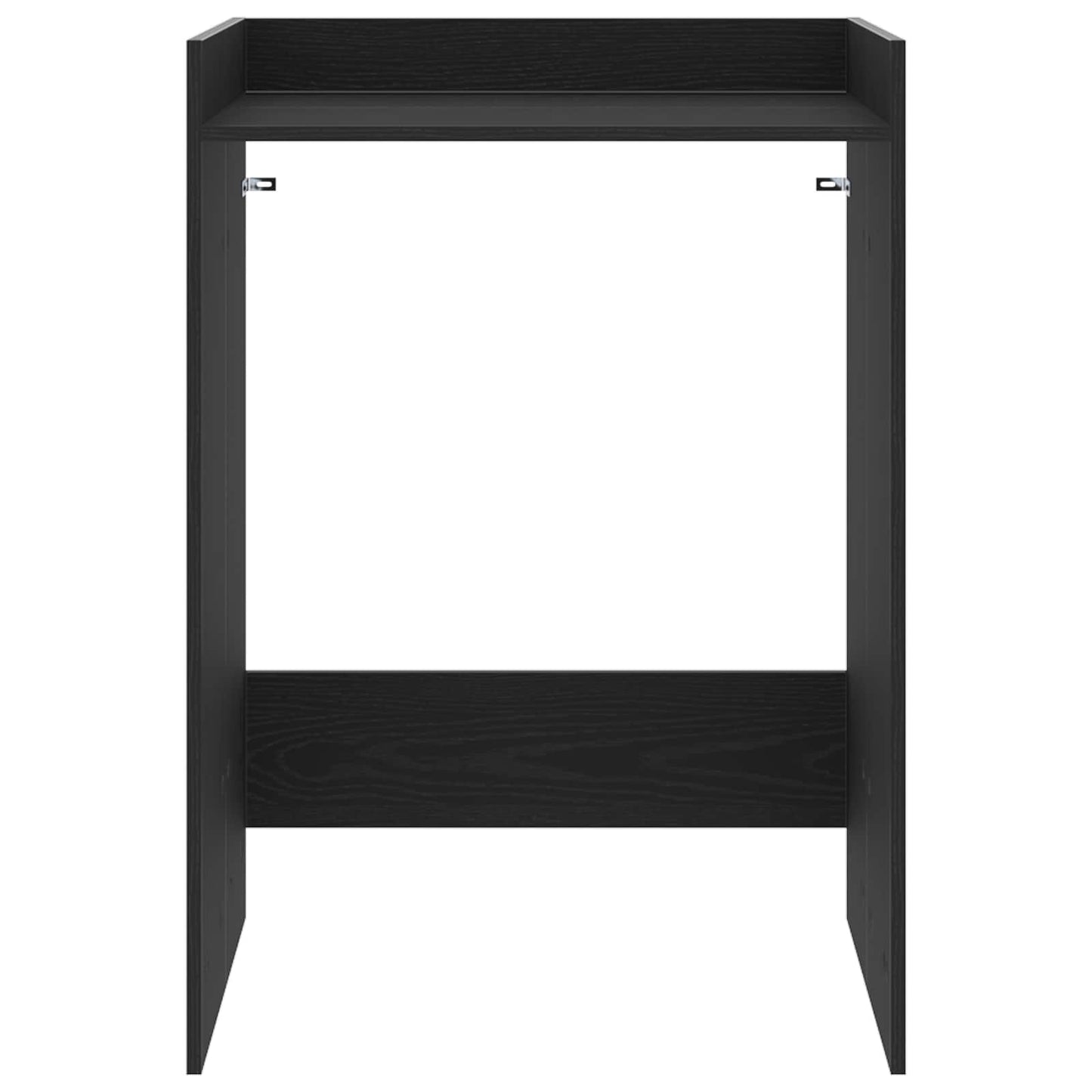 Waschmaschinen-Schrank Schwarz Eichen-Optik 67,5 x 62 x 97 cm