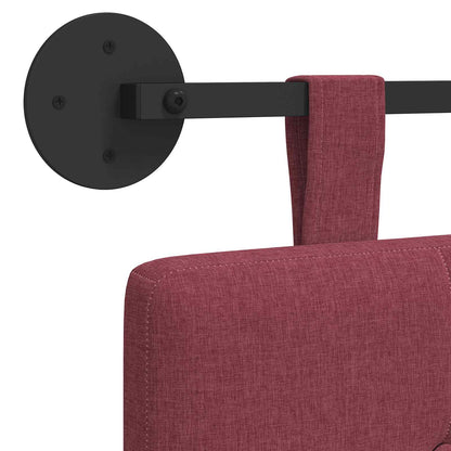 Hängevorderseite Wandmontiert Weinrot 210 x 55 x 5 cm Stoff