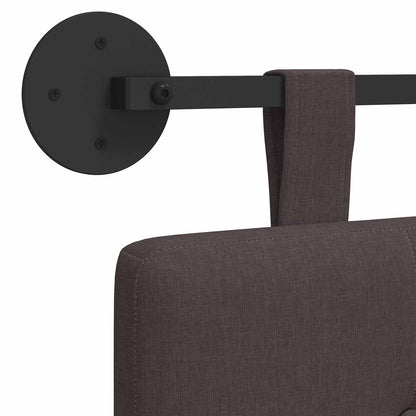 Hängevorderseite Wandmontiert Dunkelbraun 210 x 55 x 5 cm Stoff