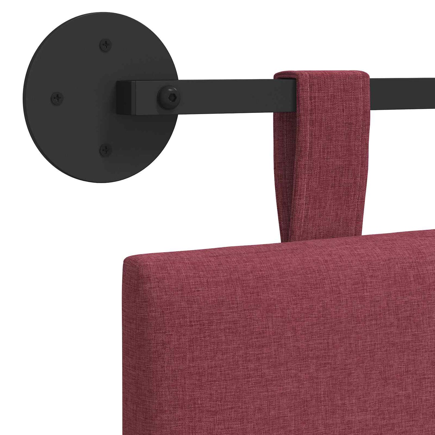 Hängevorderseite Wandmontiert Weinrot 110 x 55 x 5 cm Stoff