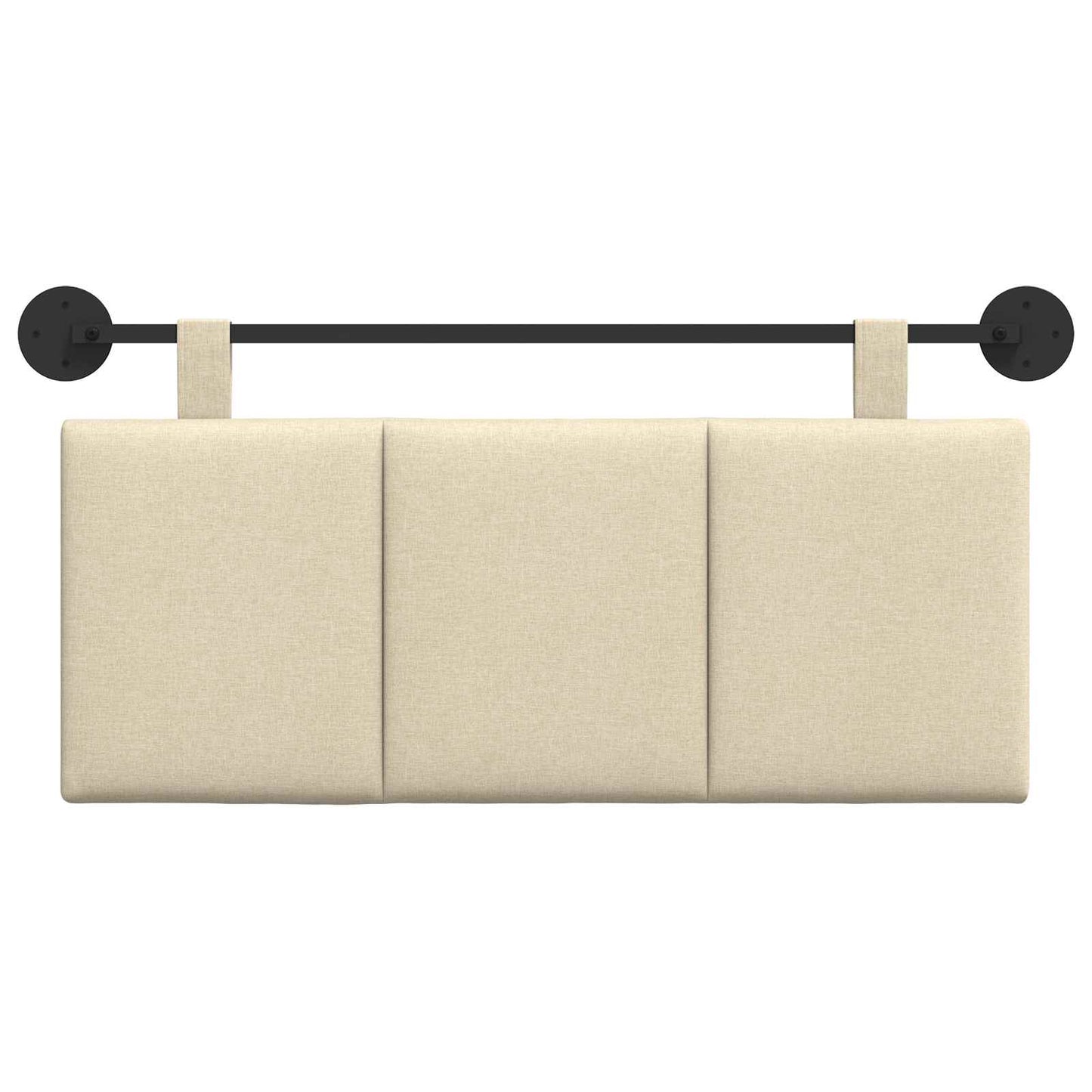 Hängevorderseite Wandmontiert Creme 110 x 55 x 5 cm Stoff