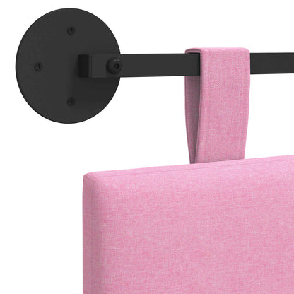 Hängevorderseite Wandmontiert Rosa 110 x 55 x 5 cm Stoff