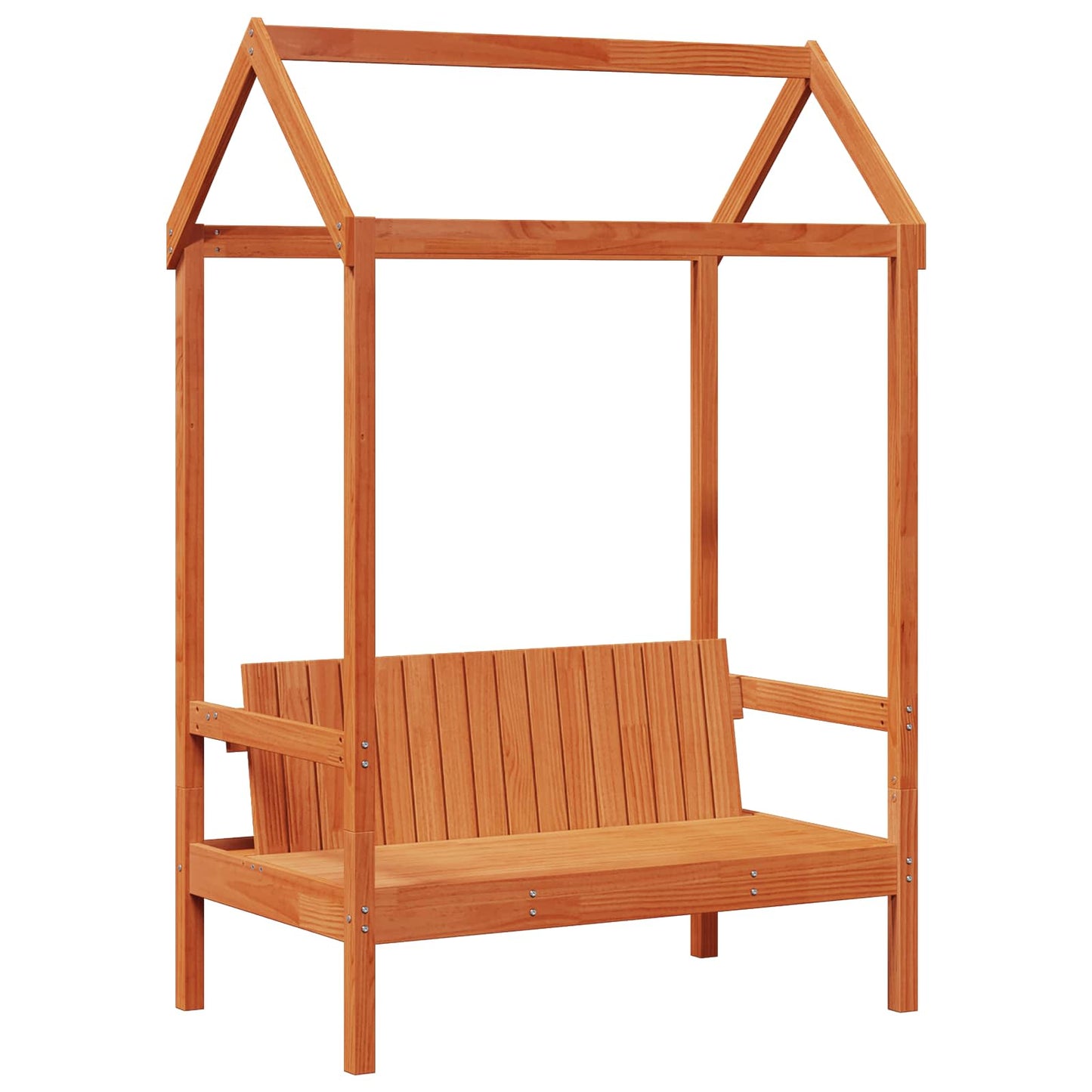 Tagesbett Set 3 pcs Wachsbraun Massives Kiefernholz