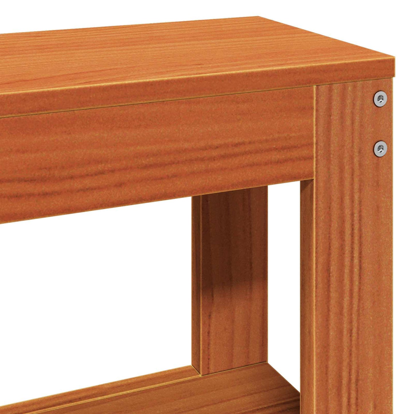 Bettrahmen Wachsbraun 150 x 200 cm Massivholz Kiefer