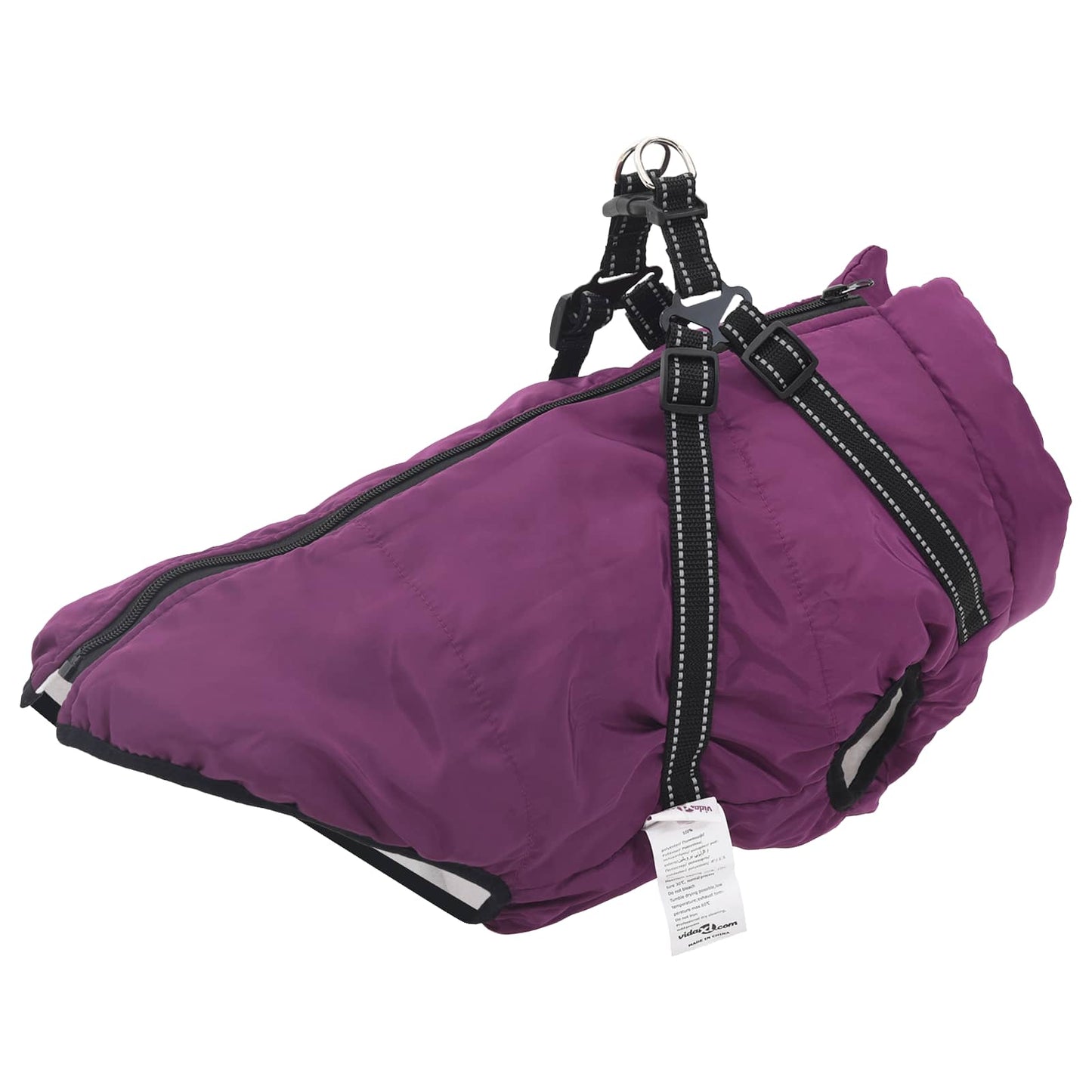 Hundemantel Lila L44 Fleece und Polyester