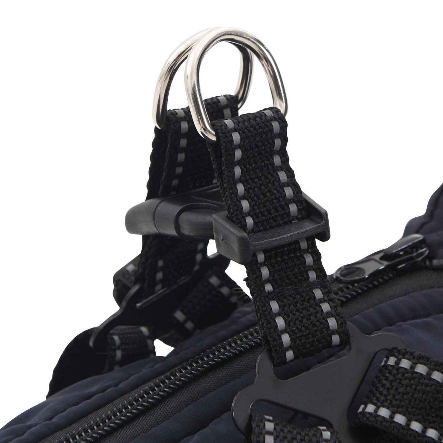 Hundemantel Marineblau L28 Fleece und Polyester