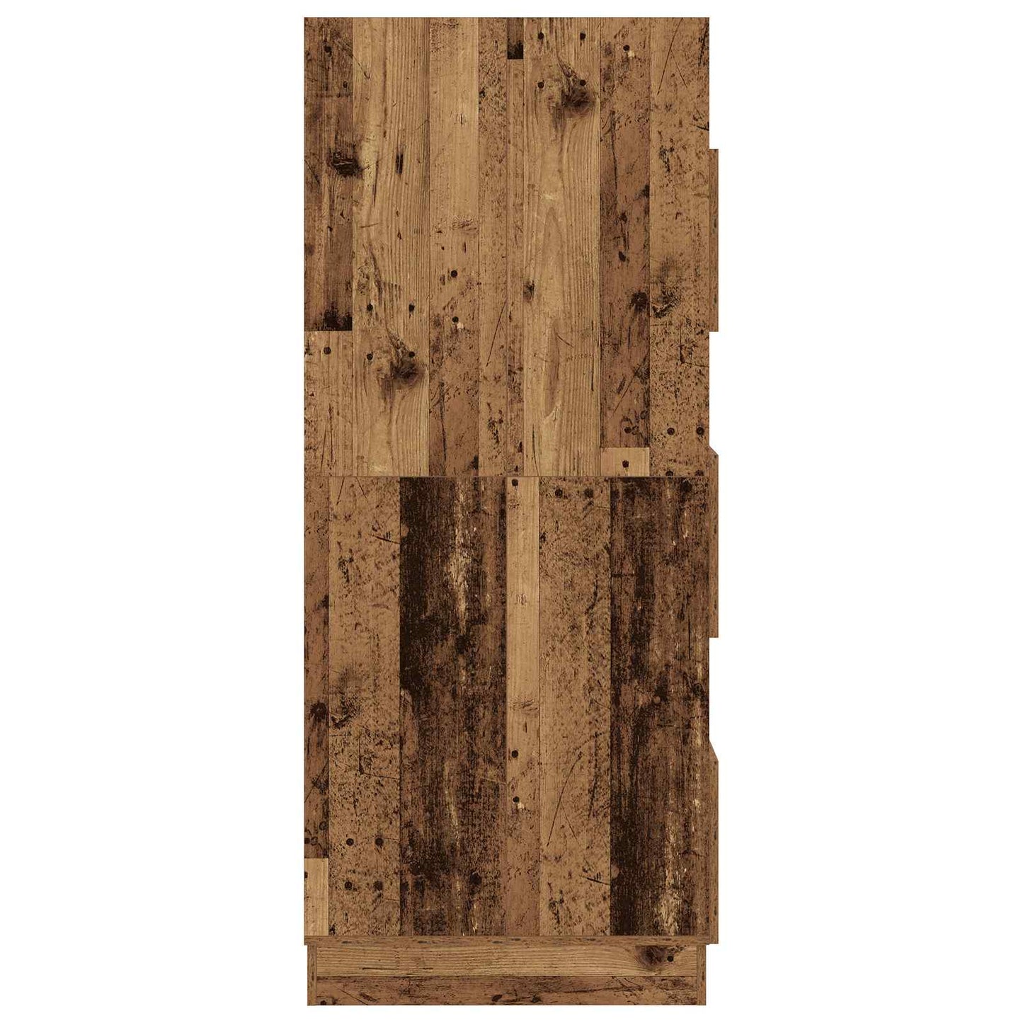 Wäscheschrank mit Speicher mit Tür Altholz Holzwerkstoff