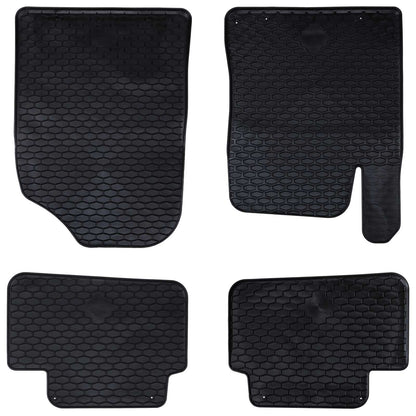 Autofußmatte 4 pcs Schwarz Geeignet für Hyundai i30 2017 Gummi