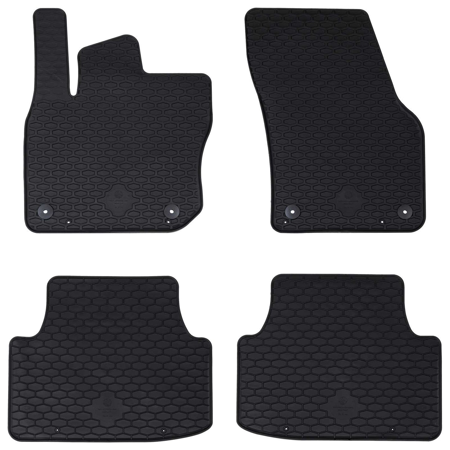 Autofußmatte 4 pcs Schwarz Geeignet für VW TIGUAN TDI 2024-