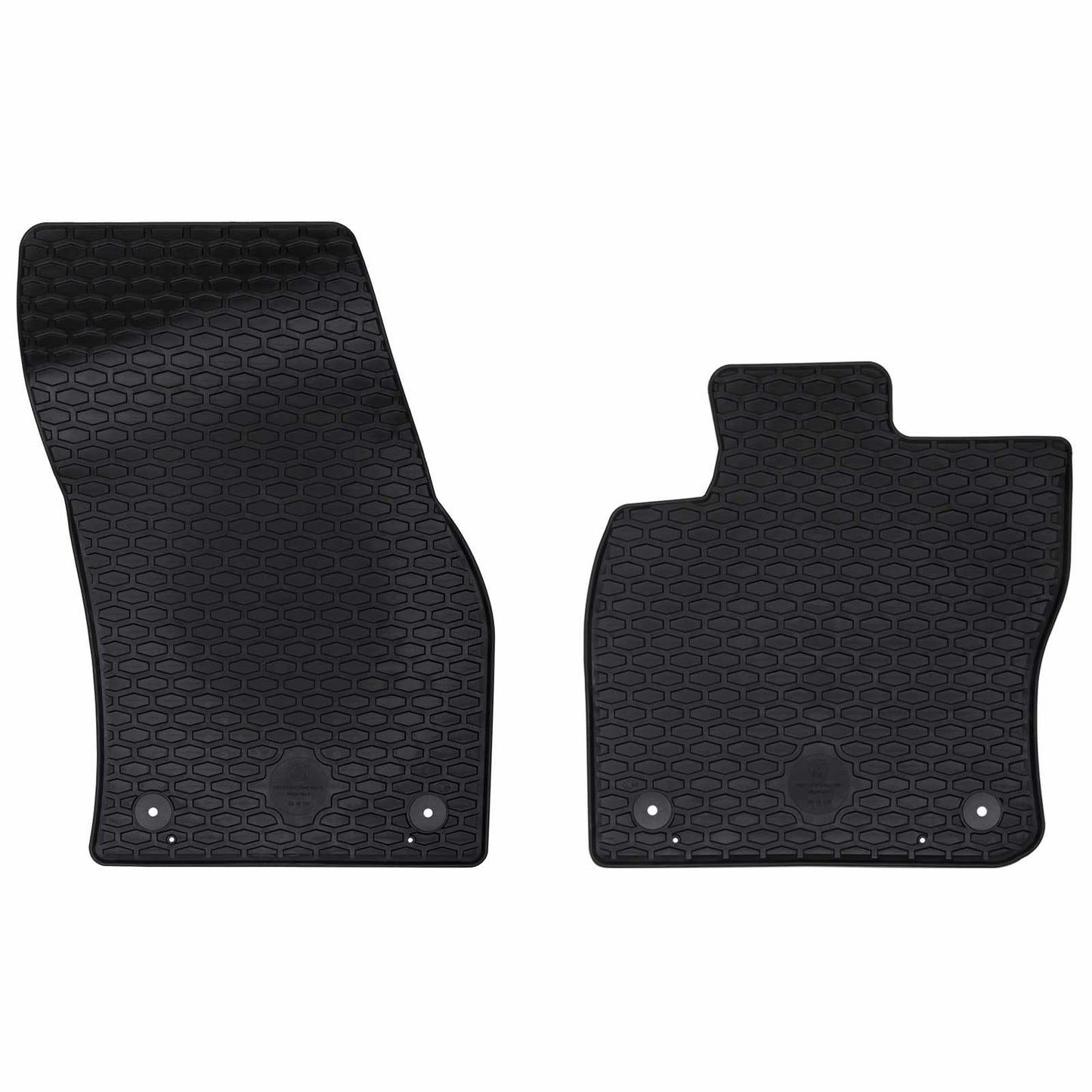 Autofußmatte 2 pcs Schwarz Geeignet für VW CADDY 2020- Gummi
