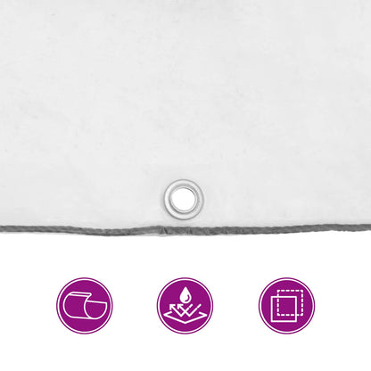 Plane mit Ösen Transparent 6 x 8 m Polyethylen