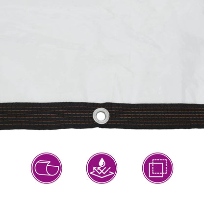 Plane mit Ösen Transparent 1 x 12 m Polyethylen