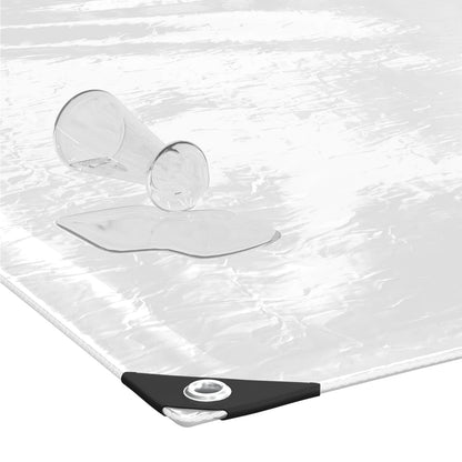 Plane mit Ösen Transparent 2 x 12 m Polyethylen