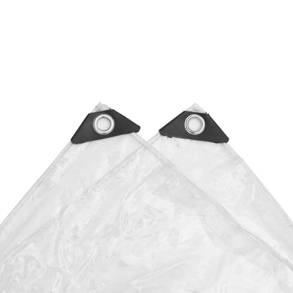 Plane mit Ösen Transparent 5 x 6 m Polyethylen