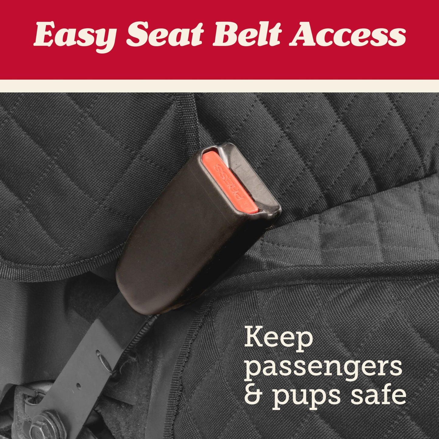 Lusso Gear Dog Car Seat Cover - Waterproof Non-Slip Car Back Seat Protector - Rear Car Seat Cover for Dogs - Universal Fit for Sedans Trucks SUVs - Scratchproof Backseat Car Cover - Machine Washable