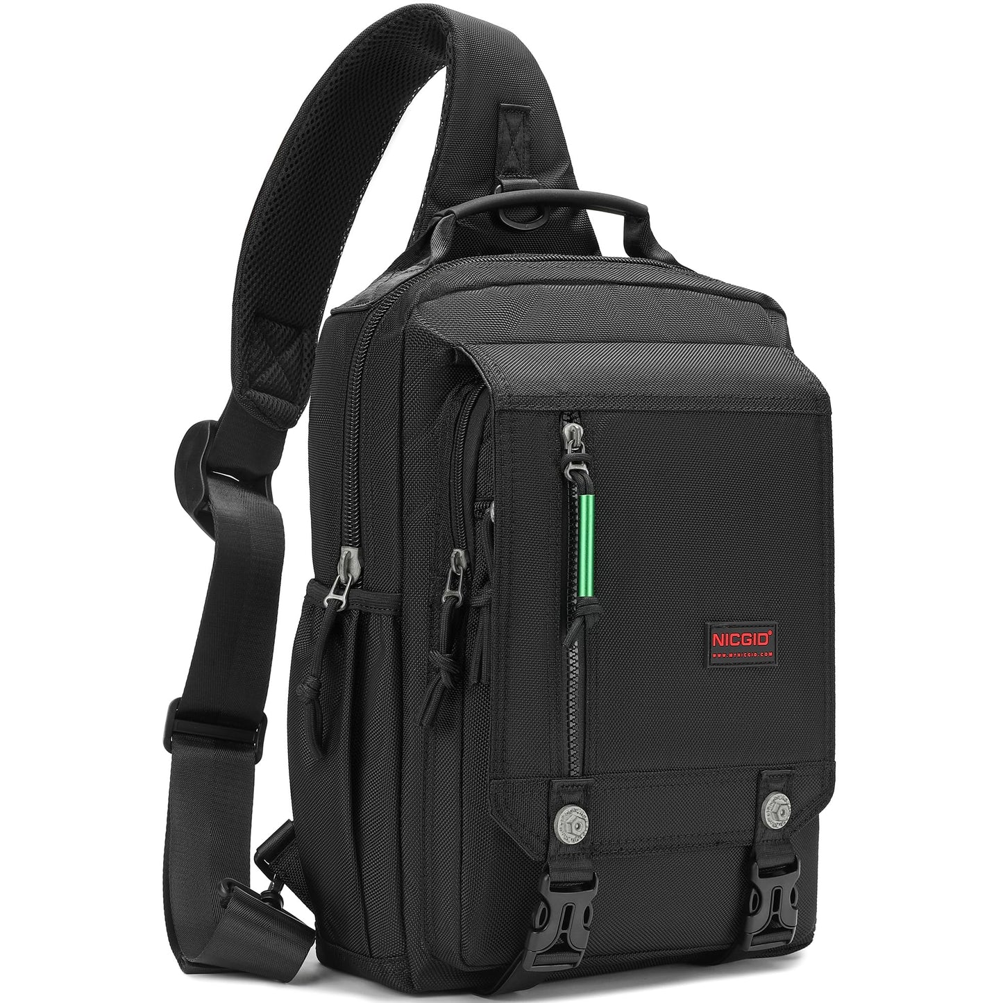 NICGID Sling Bags Chest Shoulder Backpacks, 14.1'' Laptop Backpack Crossbody Messenger Bag Travel Outdoor Men Women