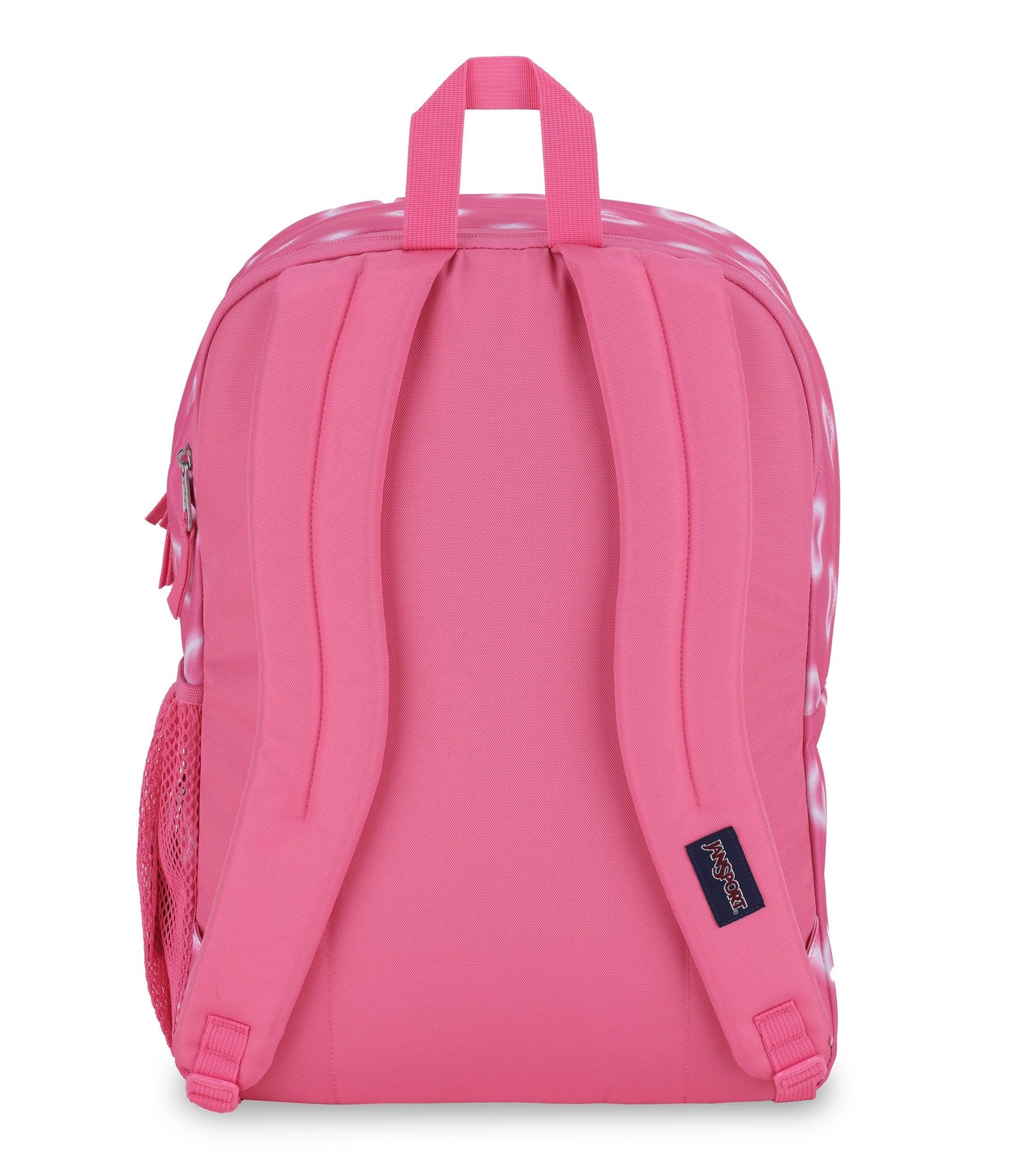 JanSport Laptop-Rucksack – Computertasche mit 2 Fächern, ergonomischen Schultergurten, 15-Zoll-Laptopfach, Tragegriff – Bücherrucksack – Erdbeer-Dusche 
