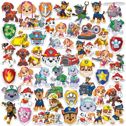 Paw Patrol Variety 50ct Vinyl Large Deluxe Stickers Variety Pack - Laptop, Water Bottle, Scrapbooking, Tablet, Skateboard, Indoor/Outdoor