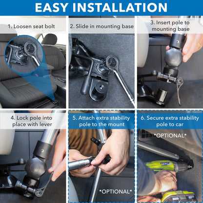 Mount-It! Auto-Laptophalterung für Nutz- und Privatfahrzeuge | Robuste, bohrfreie Notebook-Halterung für Lkw, Transporter und SUVs