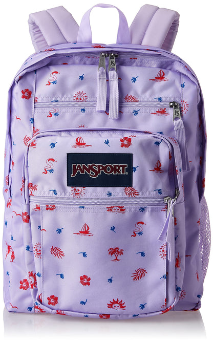 JanSport Laptop-Rucksack – Computertasche mit 2 Fächern, ergonomischen Schultergurten, 15-Zoll-Laptopfach, Tragegriff – Bücherrucksack – Erdbeer-Dusche 