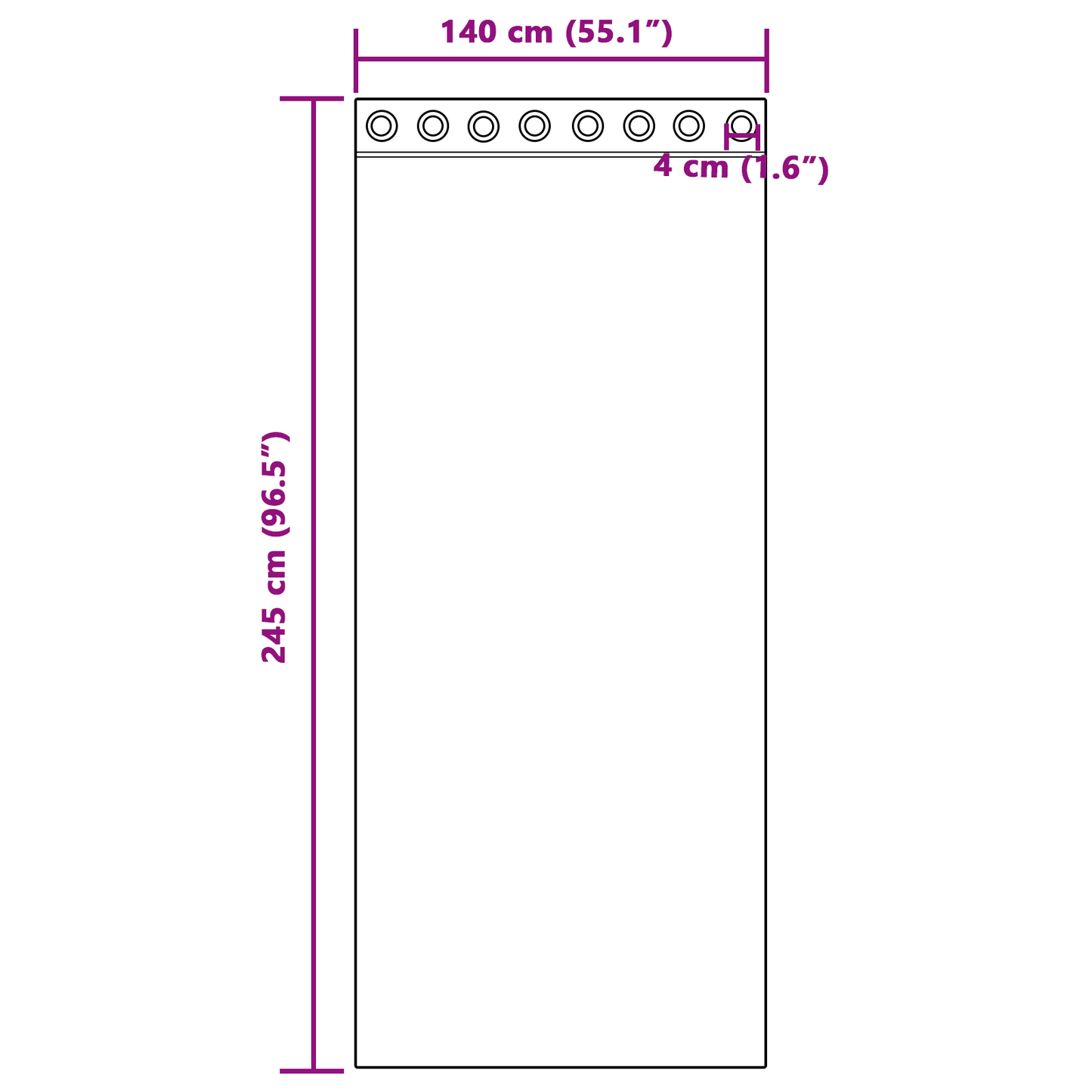Verdunkelungsvorhänge 2 pcs Dunkelgrau 140 x 245 cm Samt